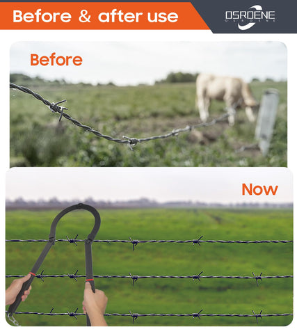 OSROENE fence fixer quick-tension performance supports fence restoration on site.