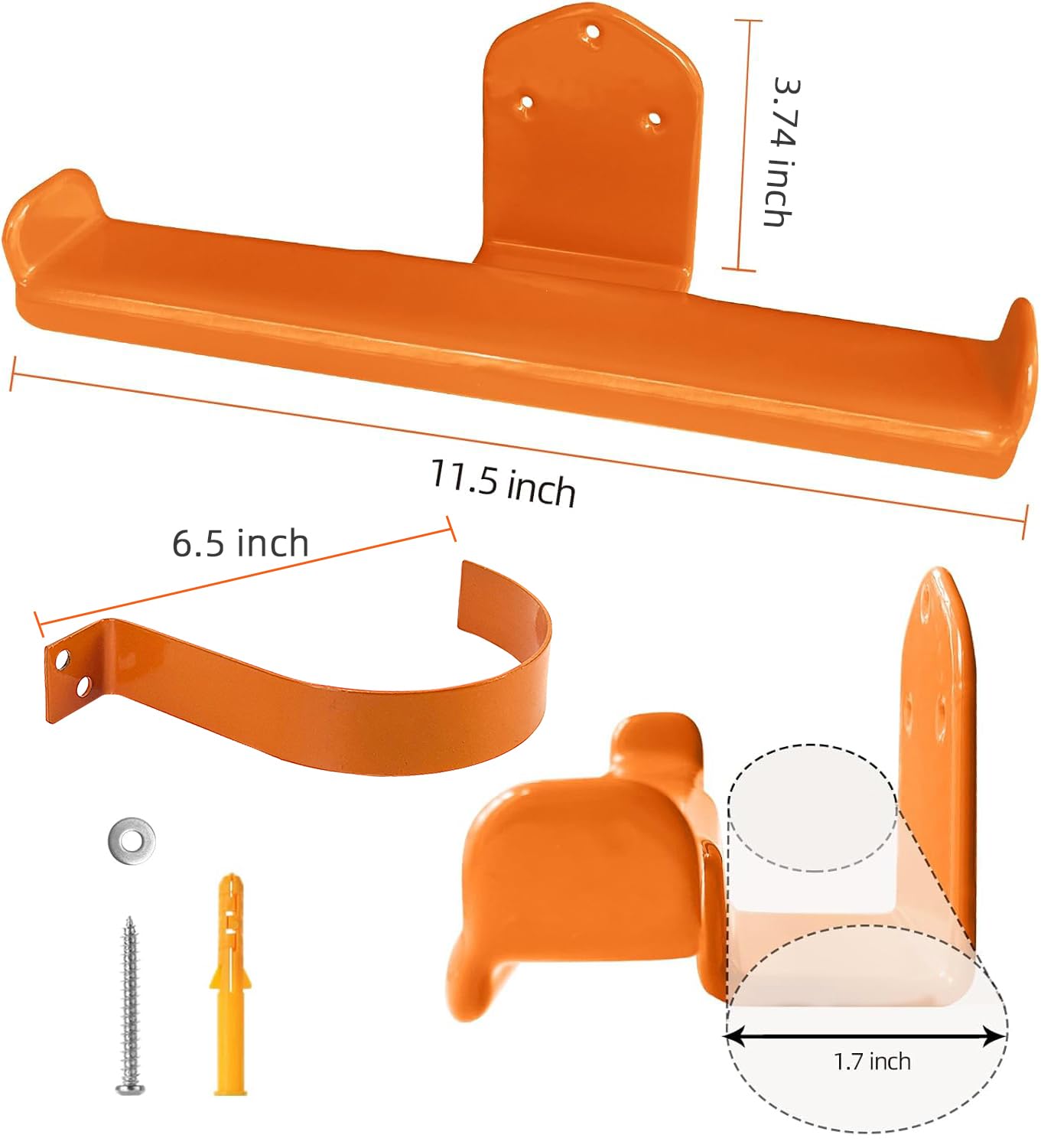 OSROENE heavy-duty steel hanger resists wobble when securely mounted