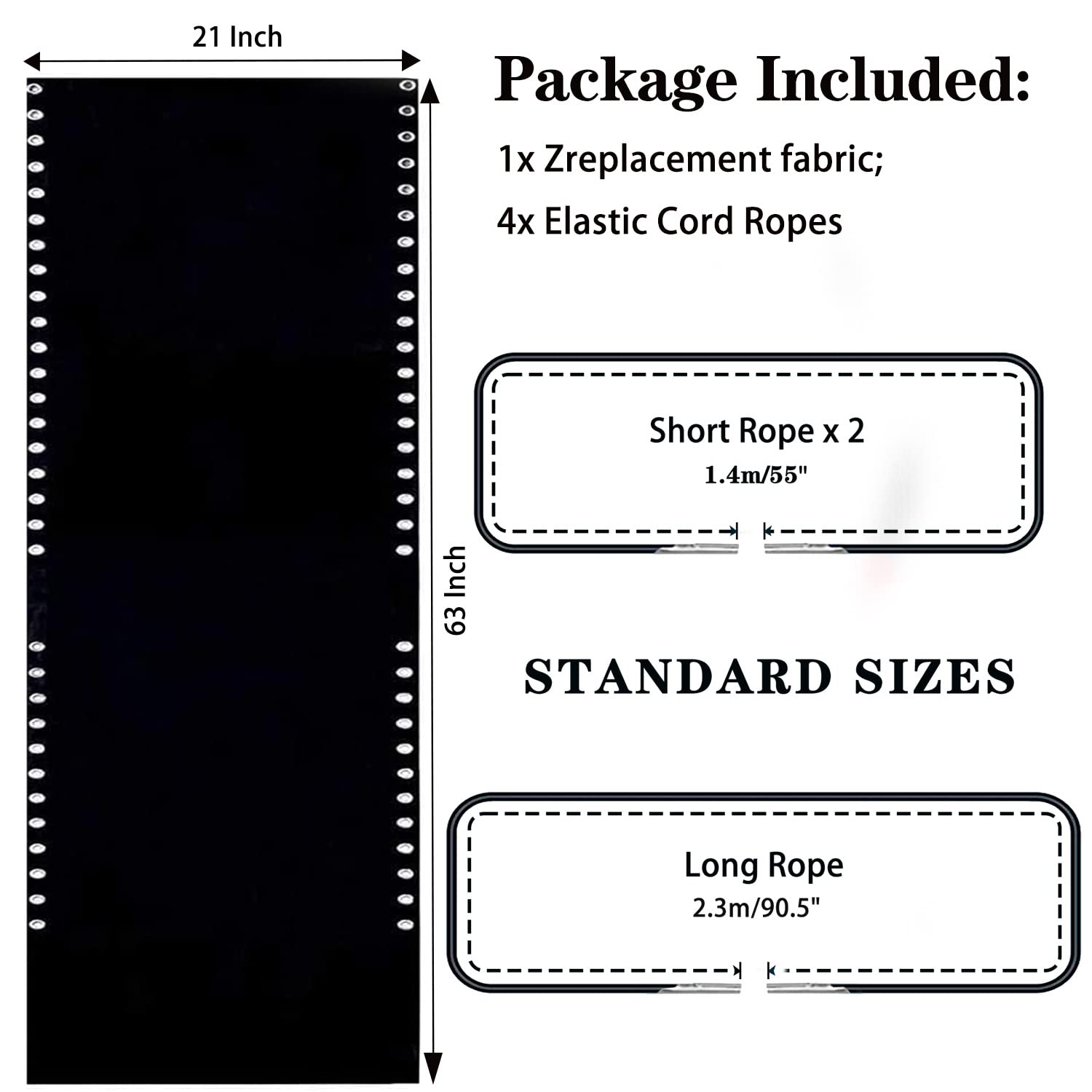 Ostlttyn bungee cord kit offering strong elasticity for stable chair suspensions.