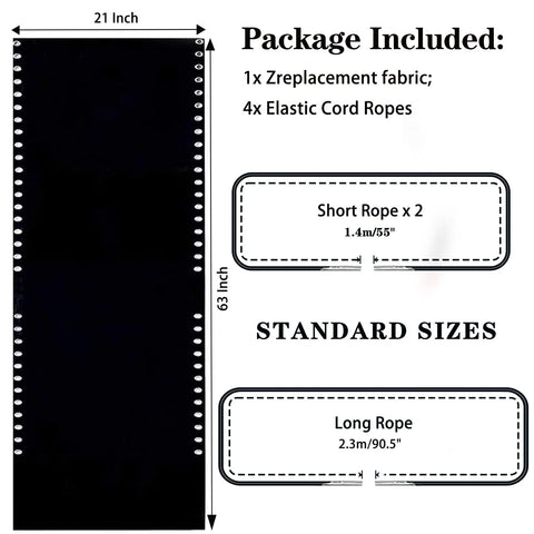 Ostlttyn bungee cord kit offering strong elasticity for stable chair suspensions.