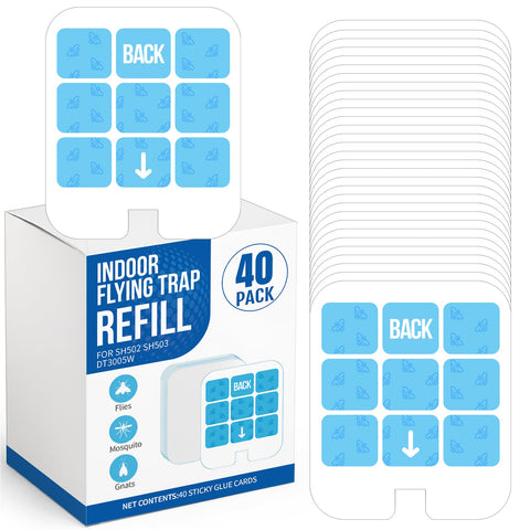 osvdo refill 40-pack for flying insect trap showing long-lasting protection