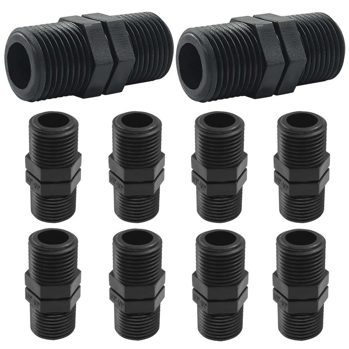 OSVJE double-male pipe thread head riser assembly for easy extension of sprinklers.