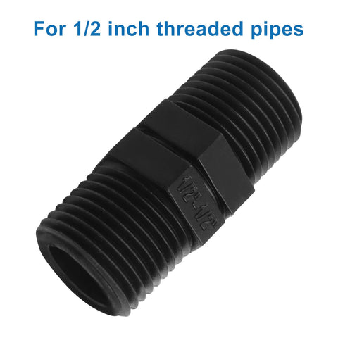 OSVJE half-inch MPT connection closeup highlighting compatibility with standard pipes.