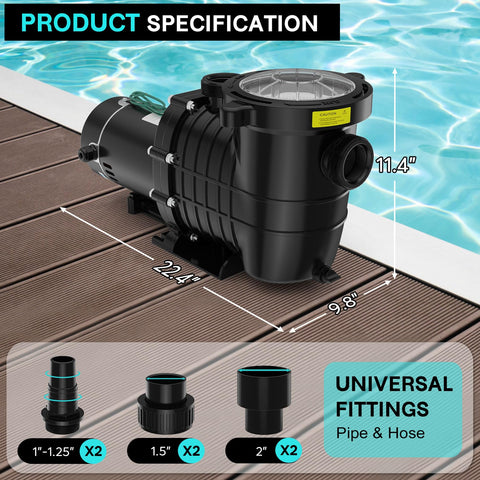 Oswerpon IP55 sealing protects the motor in outdoor conditions