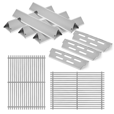 OTAMECE stainless steel grill grates for Weber Genesis II provide even heat distribution