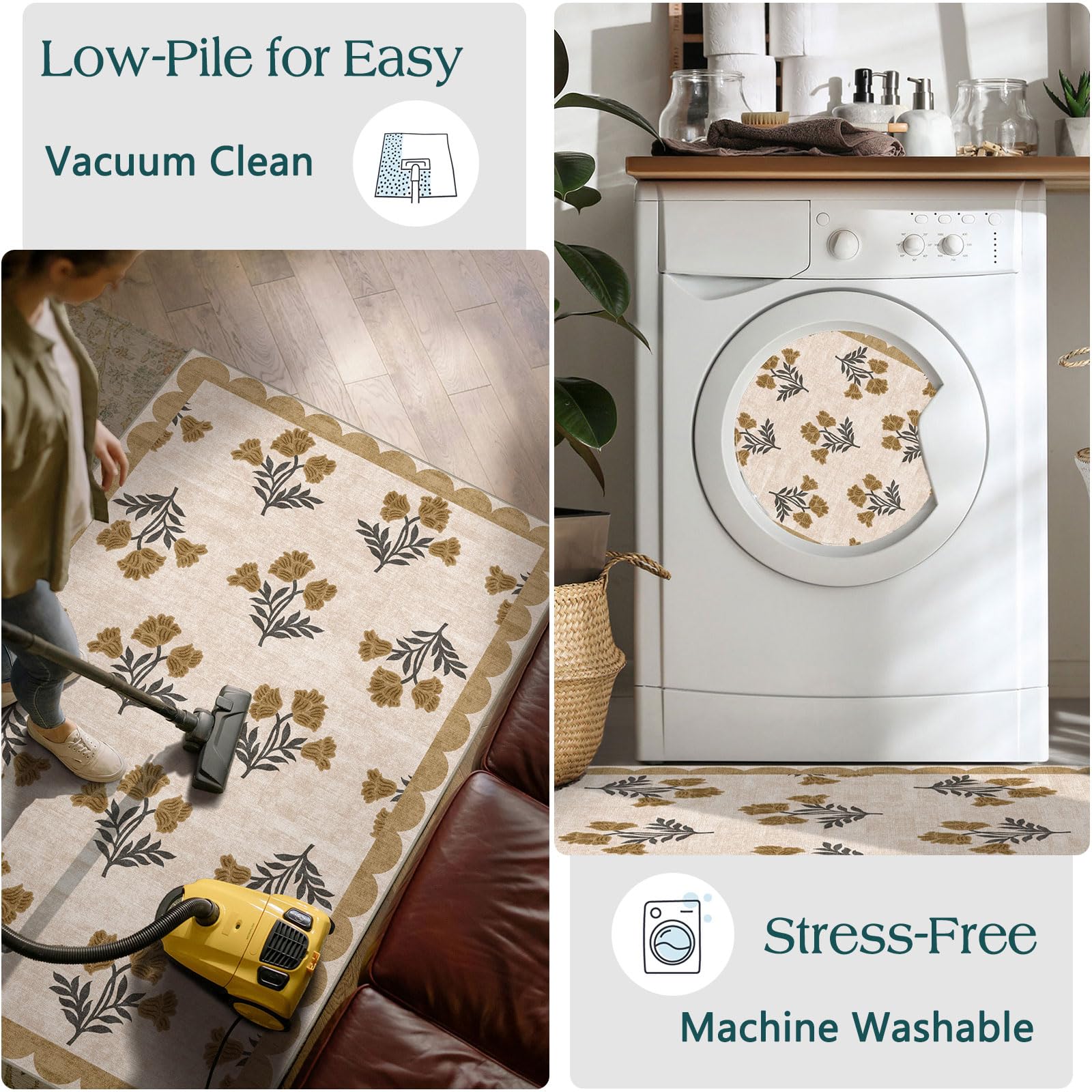 Othilic lightweight mat dries quickly after cleaning.