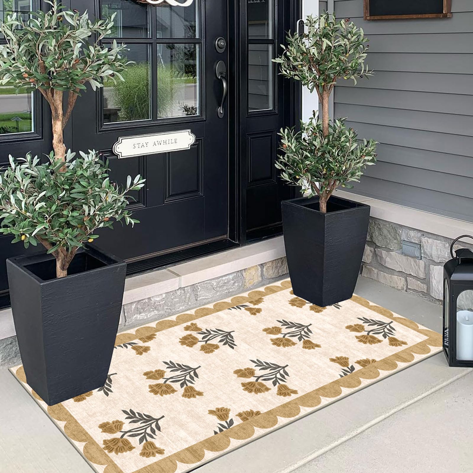 Othilic indoor-outdoor mat offers versatile placement around the home.