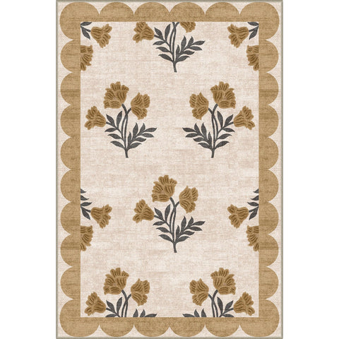 Othilic floral entry rug suited for kitchen, porch, or hallway.