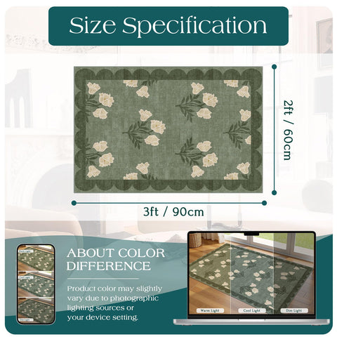Othilic non slip back keeps this mat secure on busy entrances