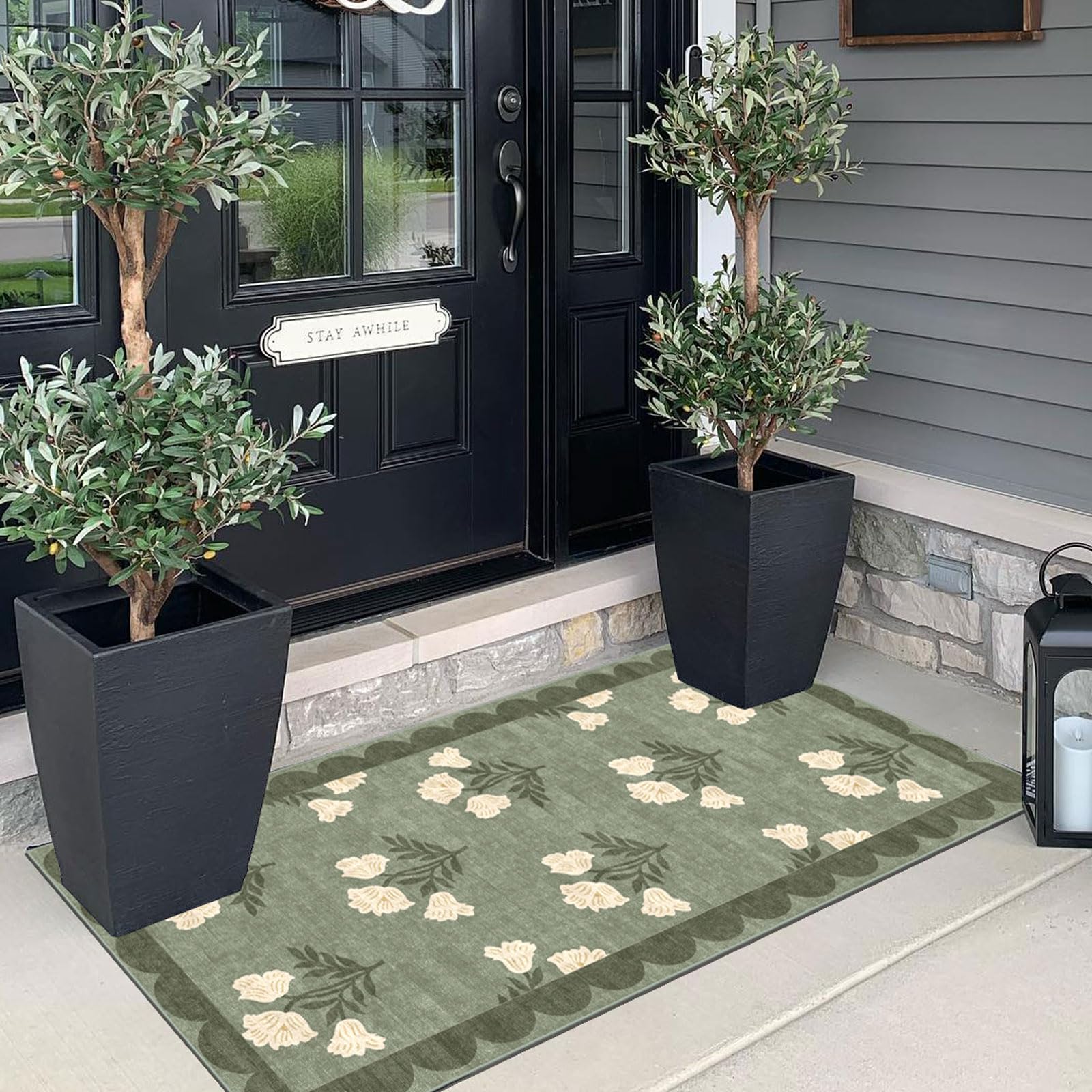 Othilic machine-washable door mat for quick, easy cleaning.