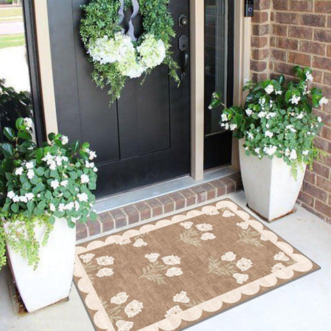 Othilic machine-washable entry rug simplifies cleaning after dirt and debris