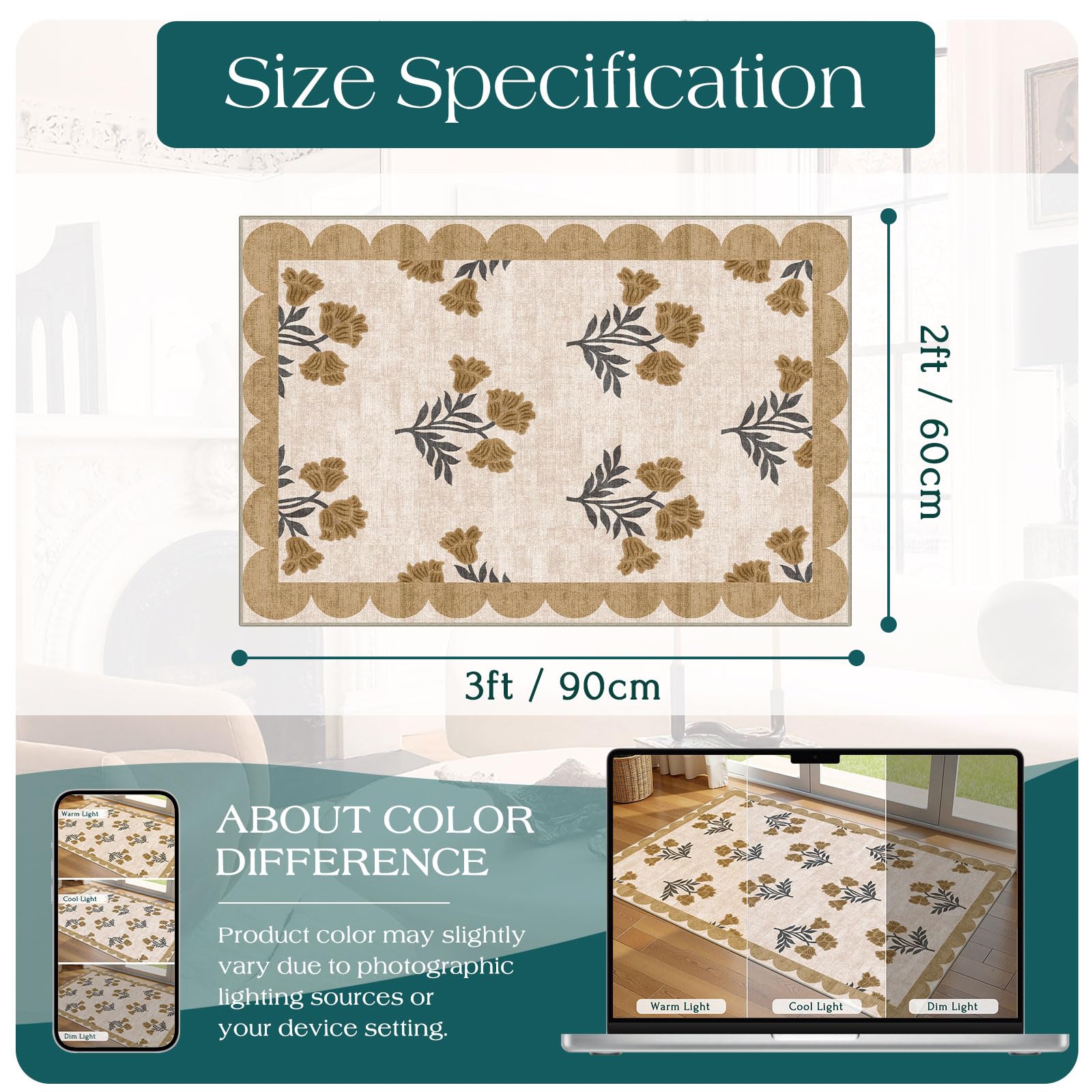 Othilic outdoor entry mat features non-slip backing for safer doorstep use.