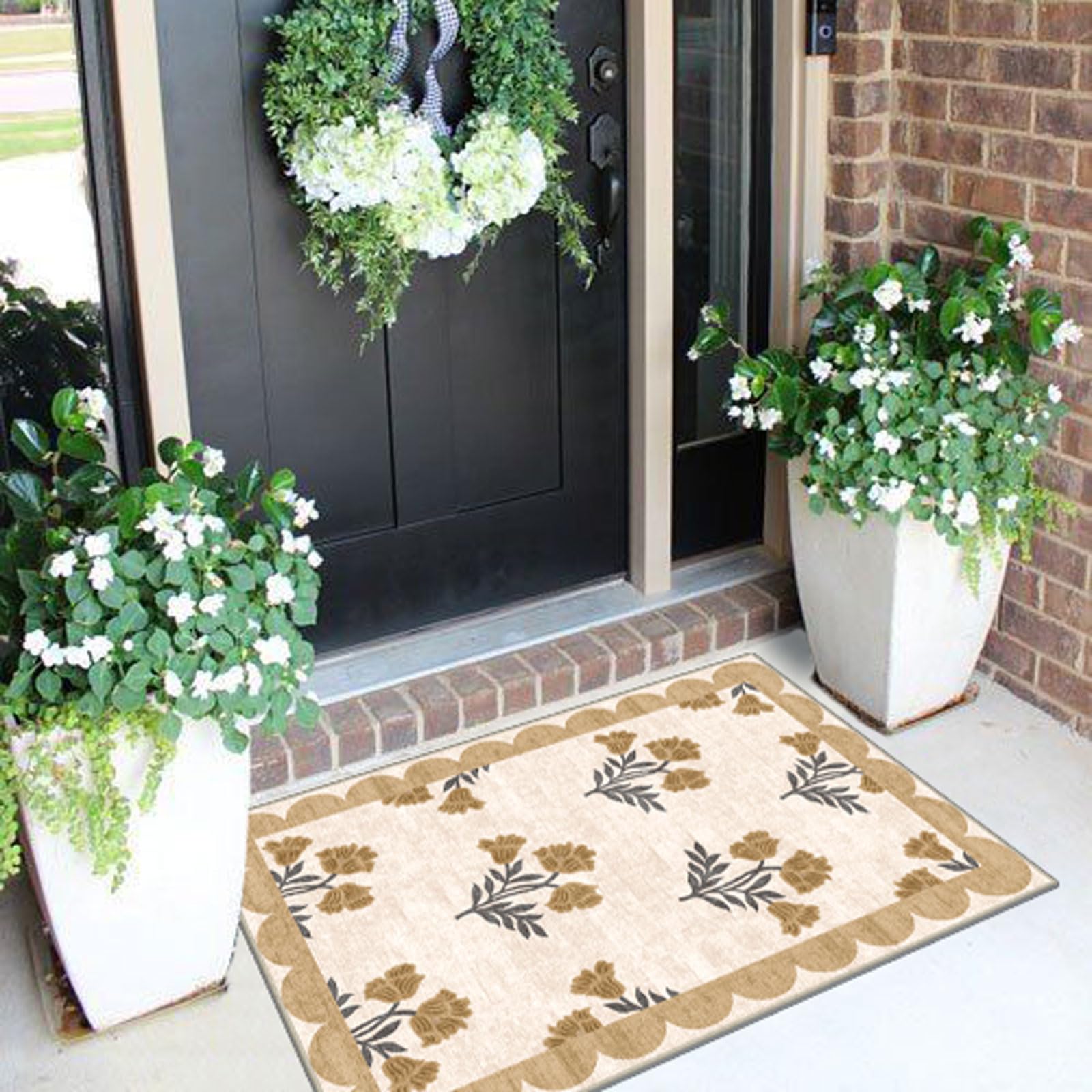 Othilic spring floral rug is machine washable for easy upkeep.