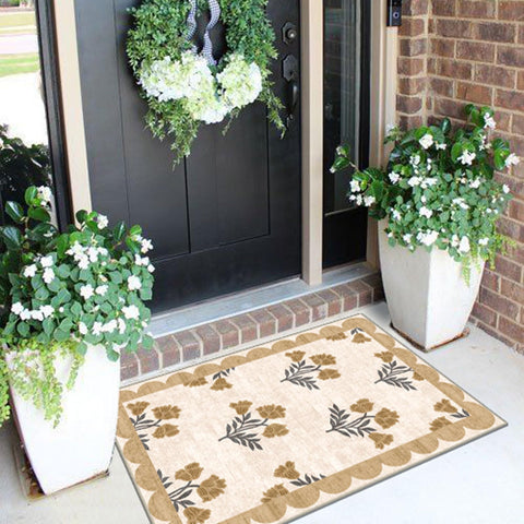 Othilic spring floral rug is machine washable for easy upkeep.