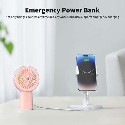 Otlonpe desk-stand misting fan base keeps the device stable during use.
