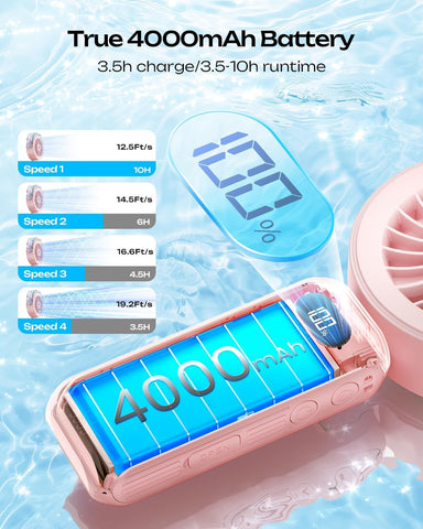 Otlonpe misting fan folds to 120-degree desktop configuration for hands-free use.