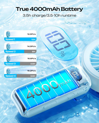 Otlonpe compact foldable fan serves as desk or handheld.