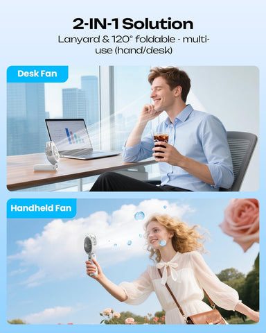 Otlonpe misting fan with 4000mAh battery for long all-day cooling
