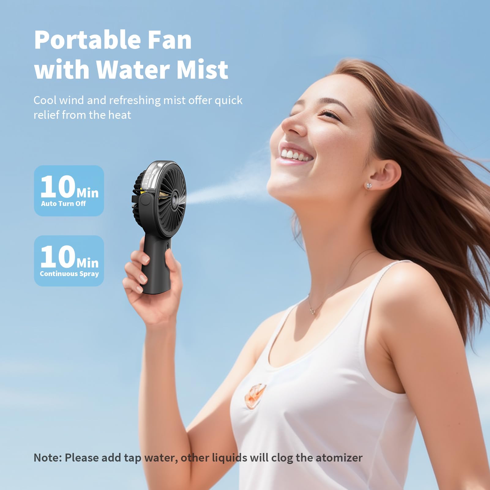 Otlonpe misting fan with desk base for stable indoor use.