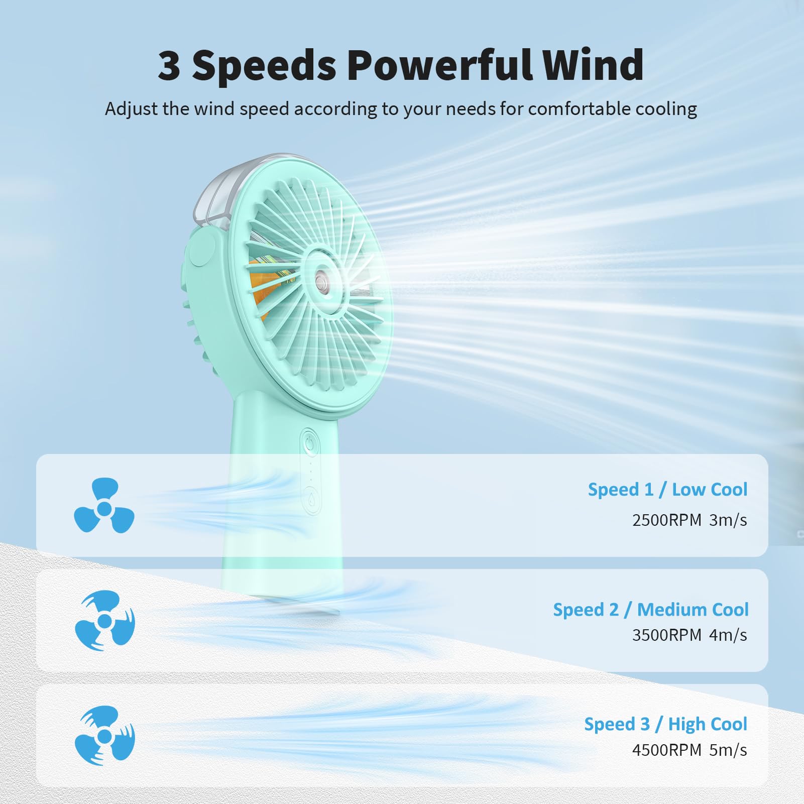 Otlonpe Misting Fan used outdoors at beach or park