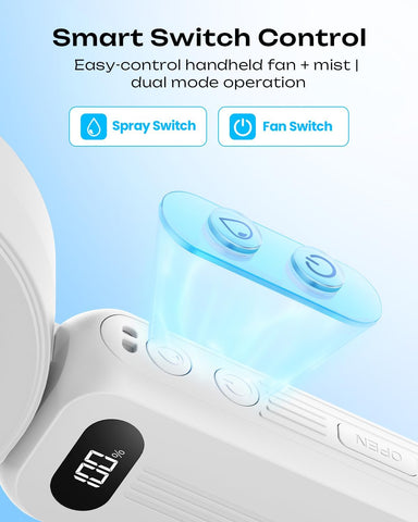 Otlonpe misting fan in compact travel-friendly form for bags