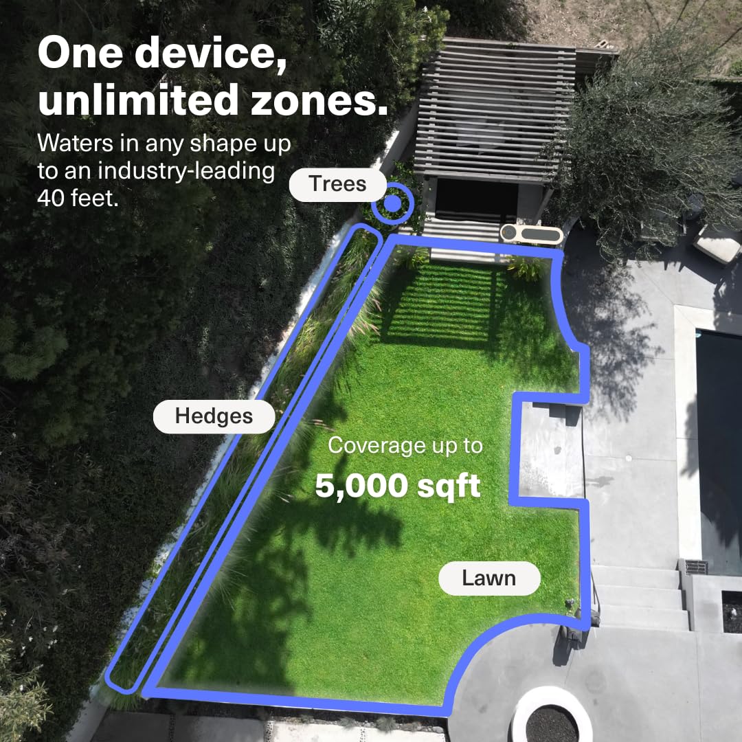 OtO weather dashboard illustrates intelligent rain skip and wind-based watering decisions.