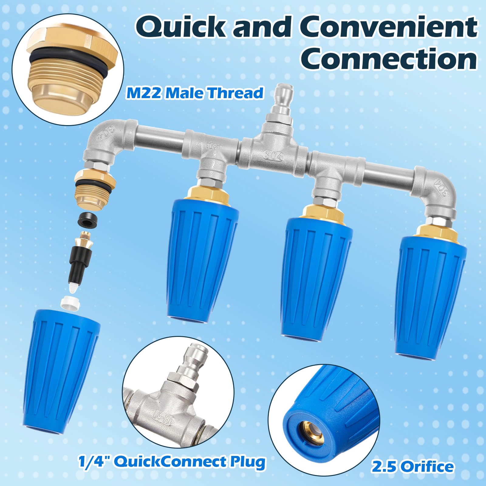 Otoolling brass fittings with stainless internals for durability