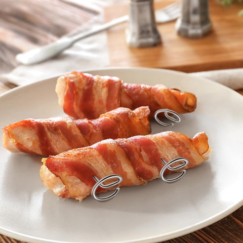 Compact skewers store neatly, great for family barbecues and camping.
