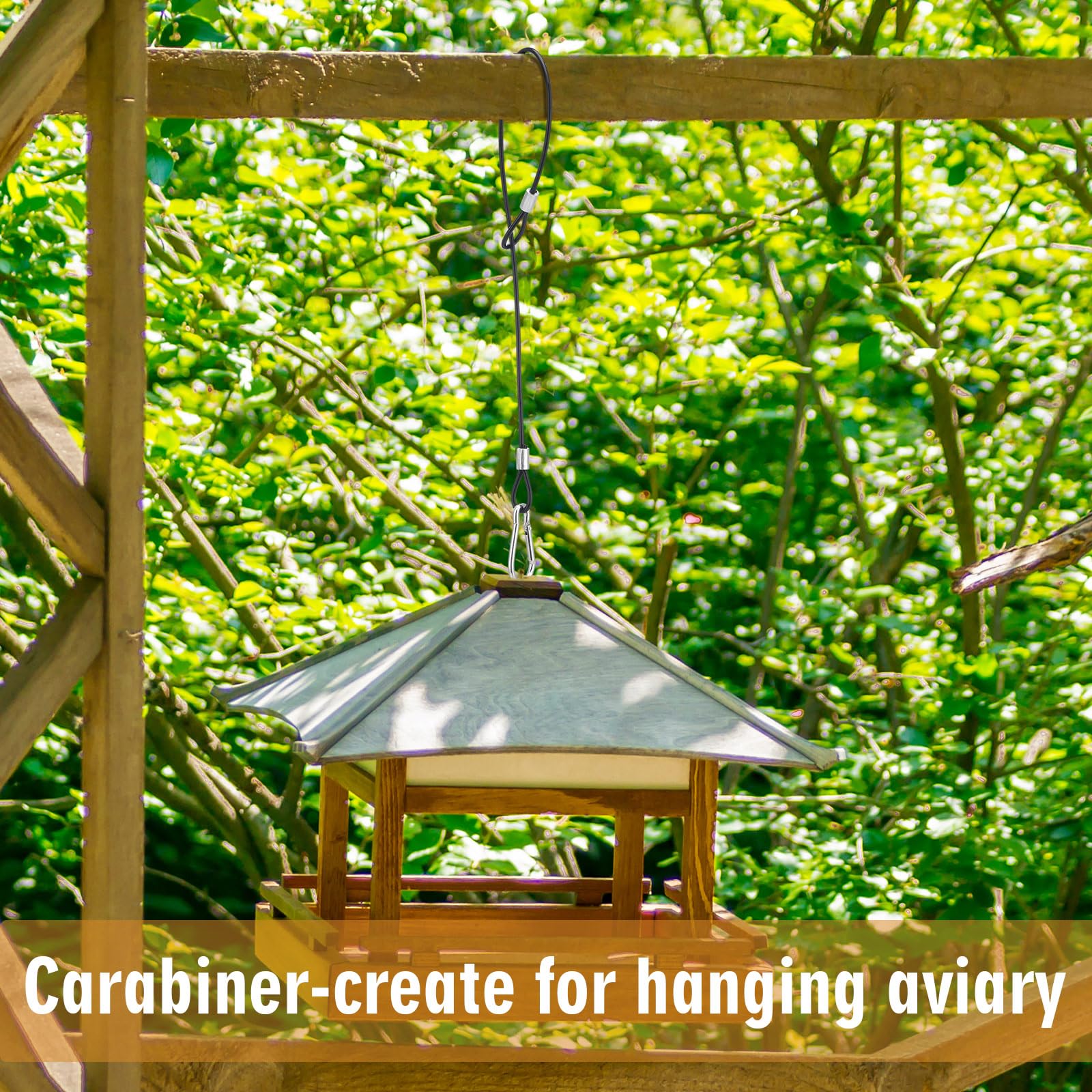 Otoolling 4-pack supports multiple items like lanterns and feeders in the garden.