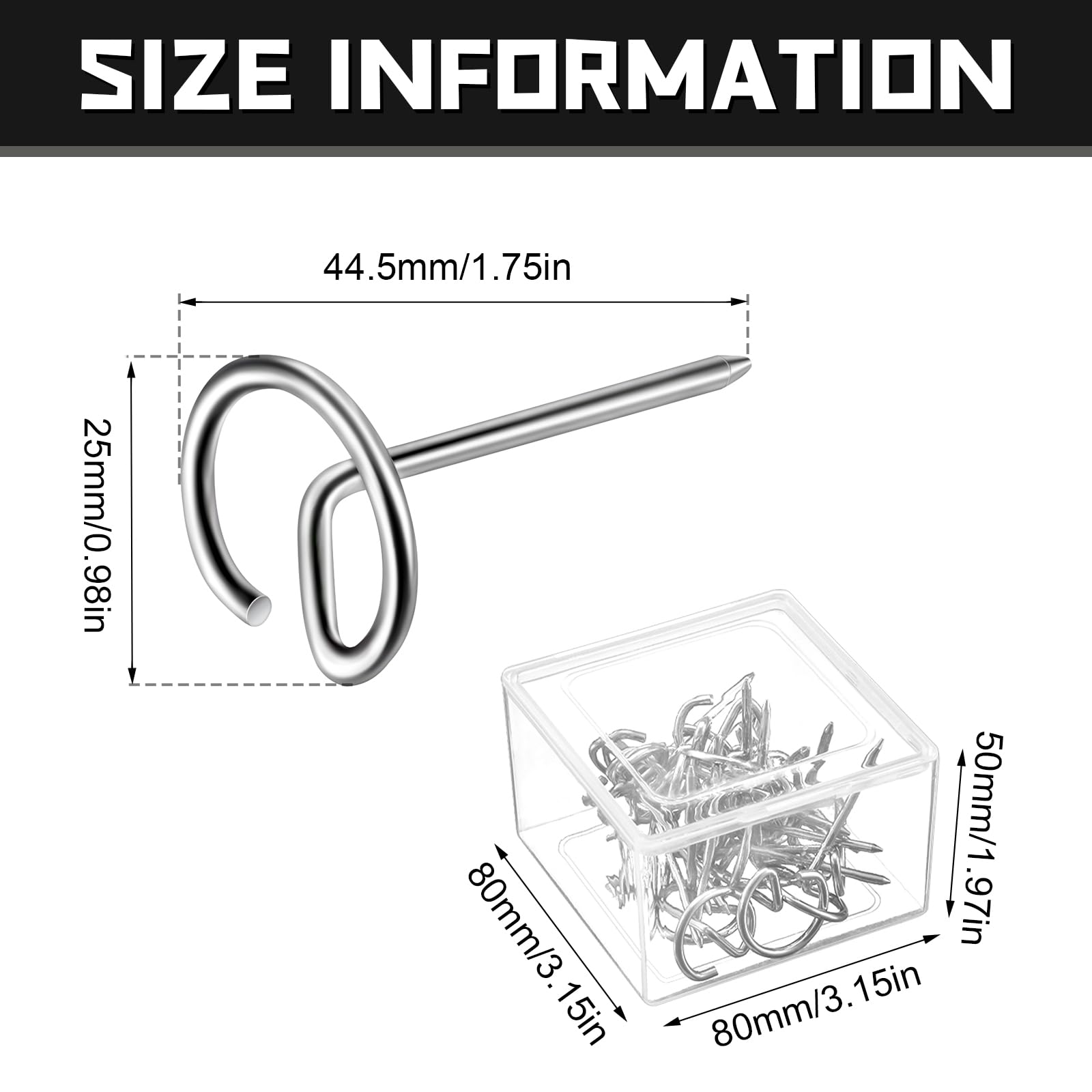 Round-end design helps keep meat securely fixed during grilling.
