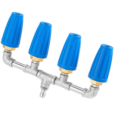 Otoolling turbo nozzle 360° rotating for driveway cleaning