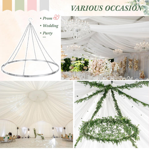 Otoolling wedding backdrop drapes transform venues into elegant spaces.