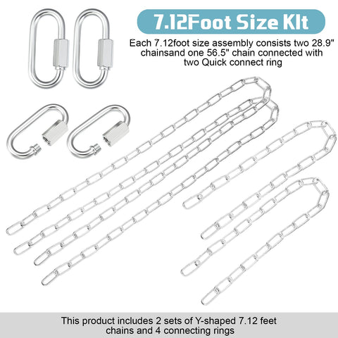 Otoolling Y-shaped chains assembly with dual-chain design for flexible mounting.