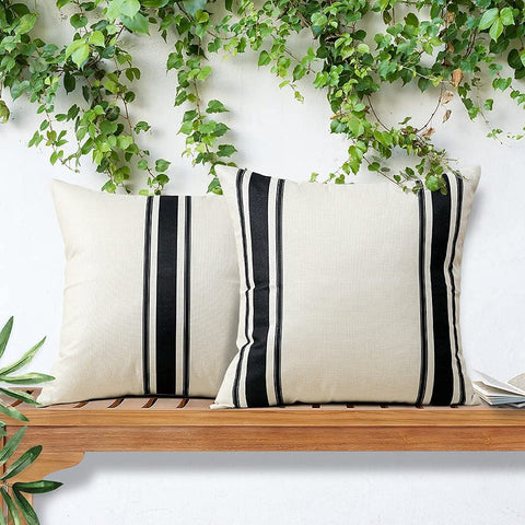 OTOSTAR linen geometry pillow cover 18x18 for indoor-outdoor decor.