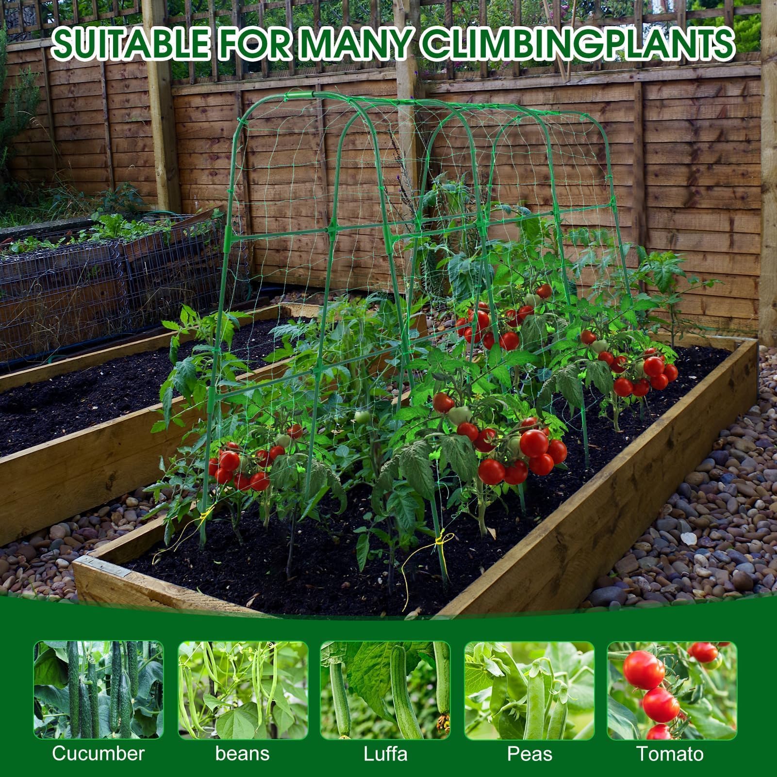 OTOSUNNY easy assembly trellis designed for quick setup in gardens.