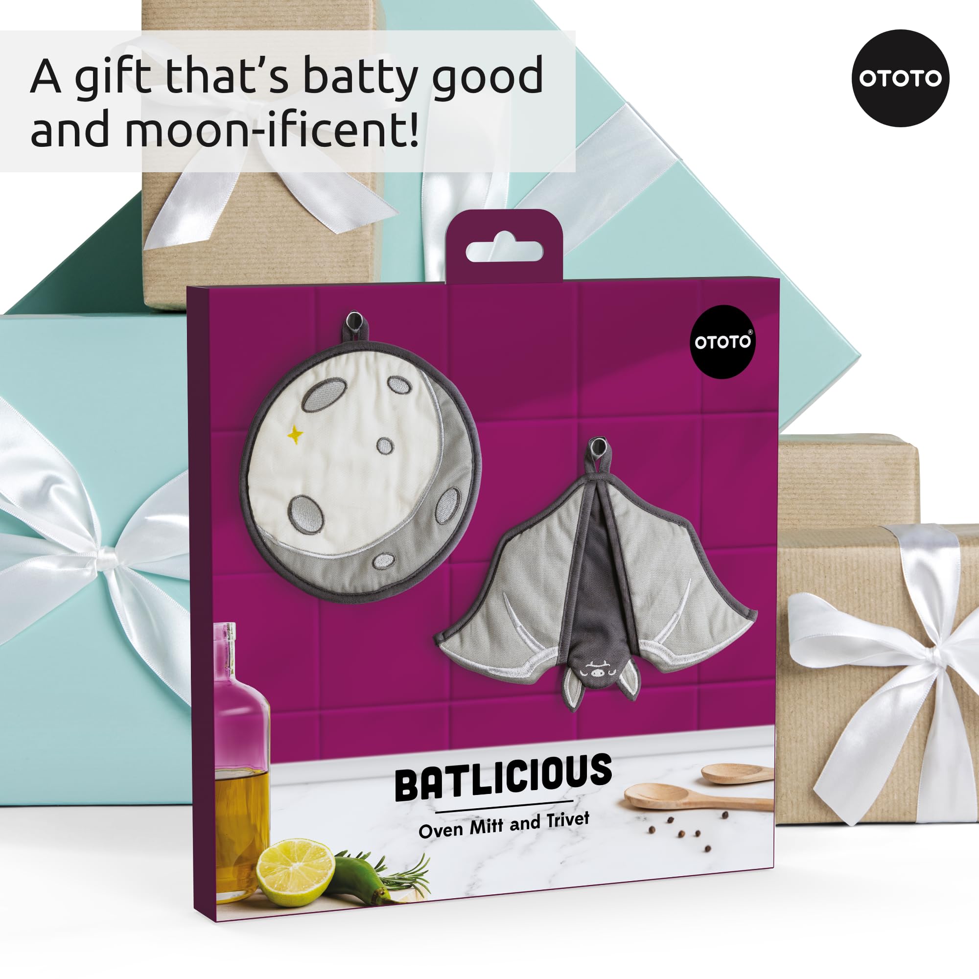 OTOTO Batlicious gift-ready set makes a fun, witchy kitchen present.