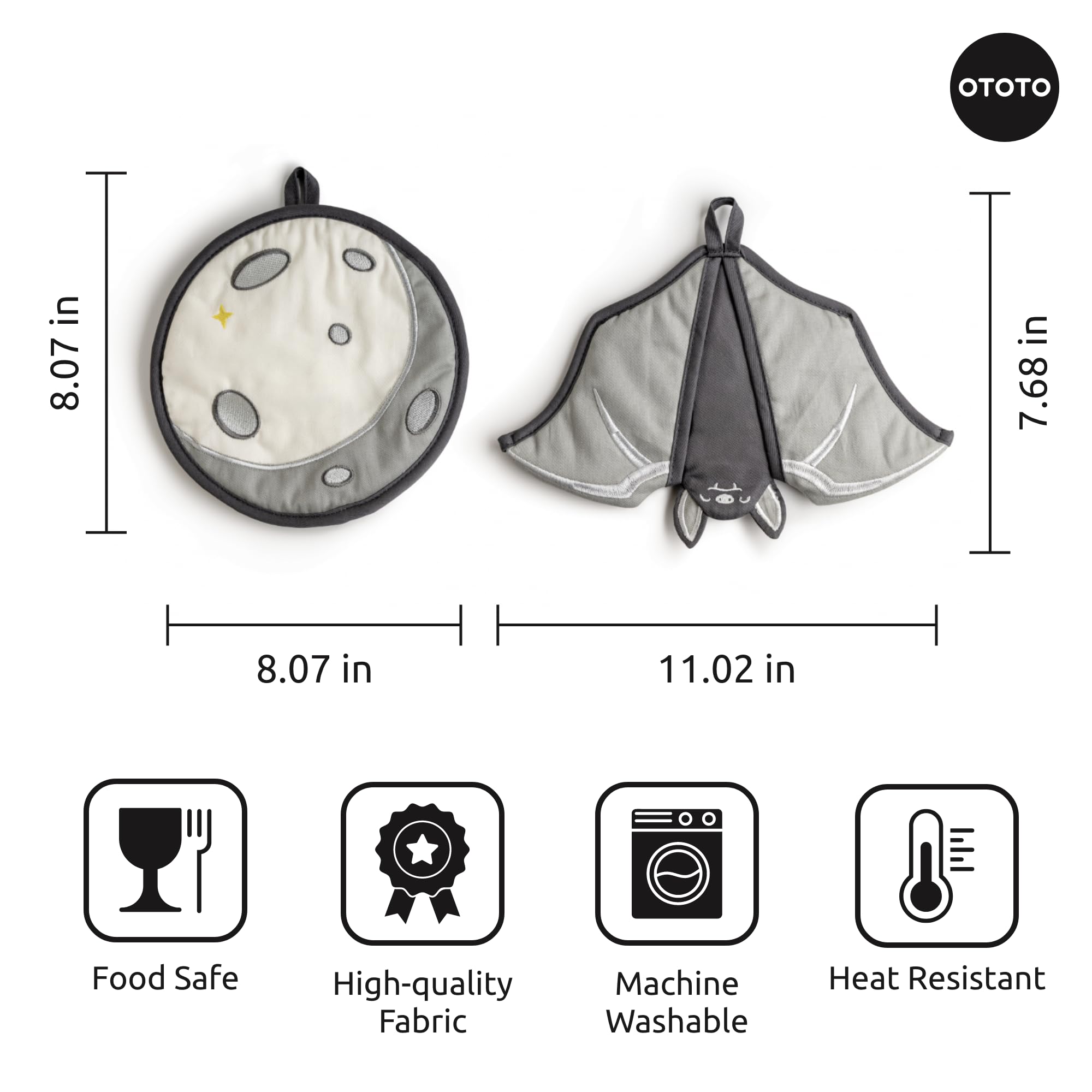 OTOTO Batlicious gothic kitchen decor adds Halloween flair to your space.