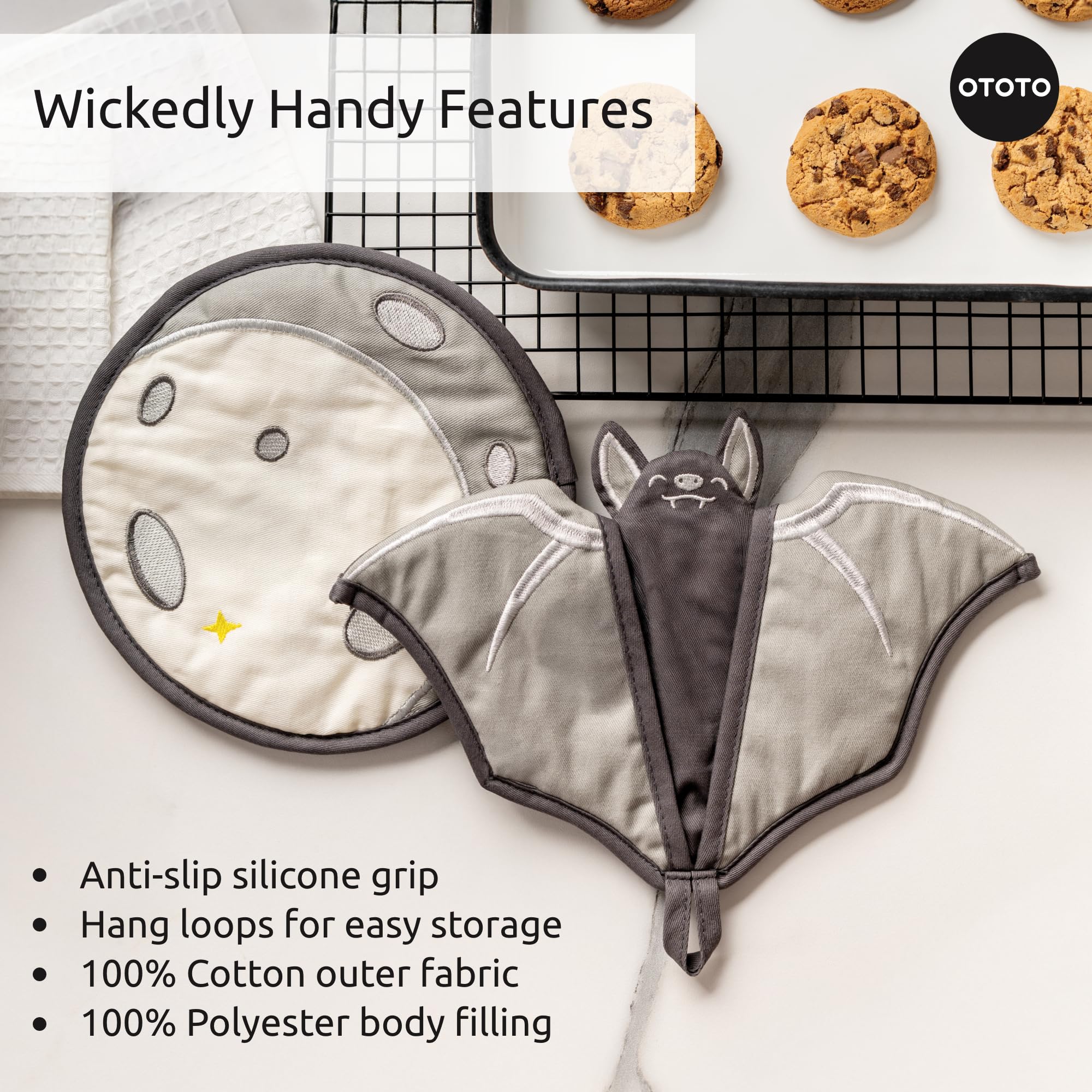 OTOTO Batlicious heat-resistant mitt for safe handling during busy kitchen sessions.