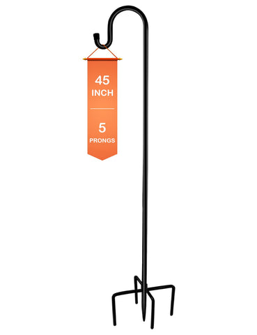 Ottsuls bird feeder pole at 45 inches, ideal for elevated garden viewing.