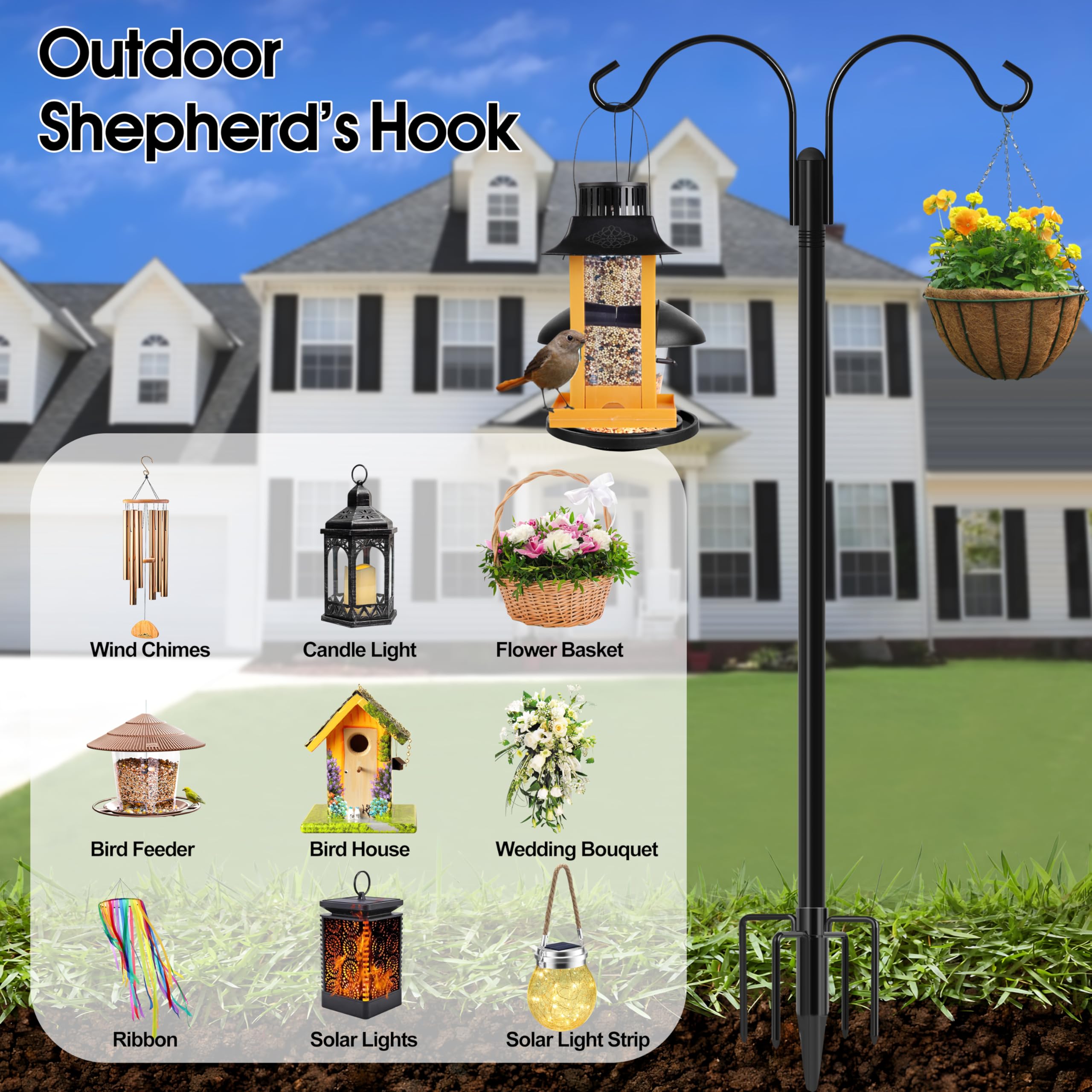 Ottsuls double-hook design offers versatile hanging options.
