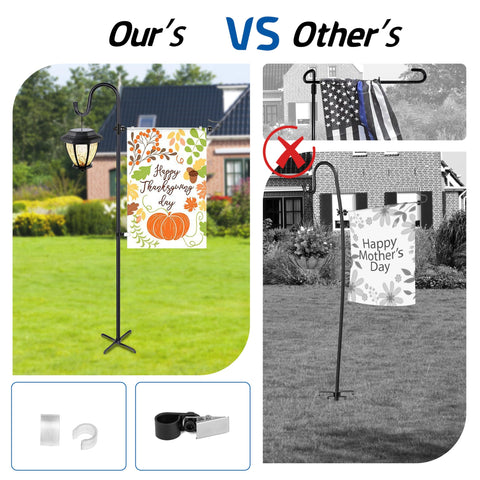 Ottsuls flag stand featuring a 5-prong stable base