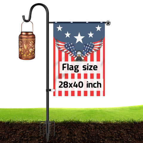 Ottsuls garden flag stand base with 5-prong stability for outdoor setups.