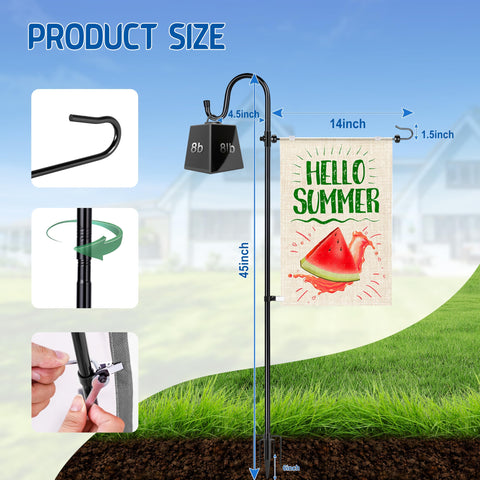 Ottsuls garden flag stand durable metal construction resists weather