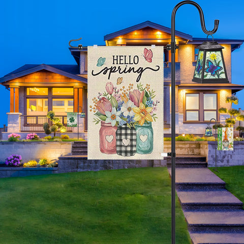 Ottsuls garden flag stand packaged as a gift ready accessory
