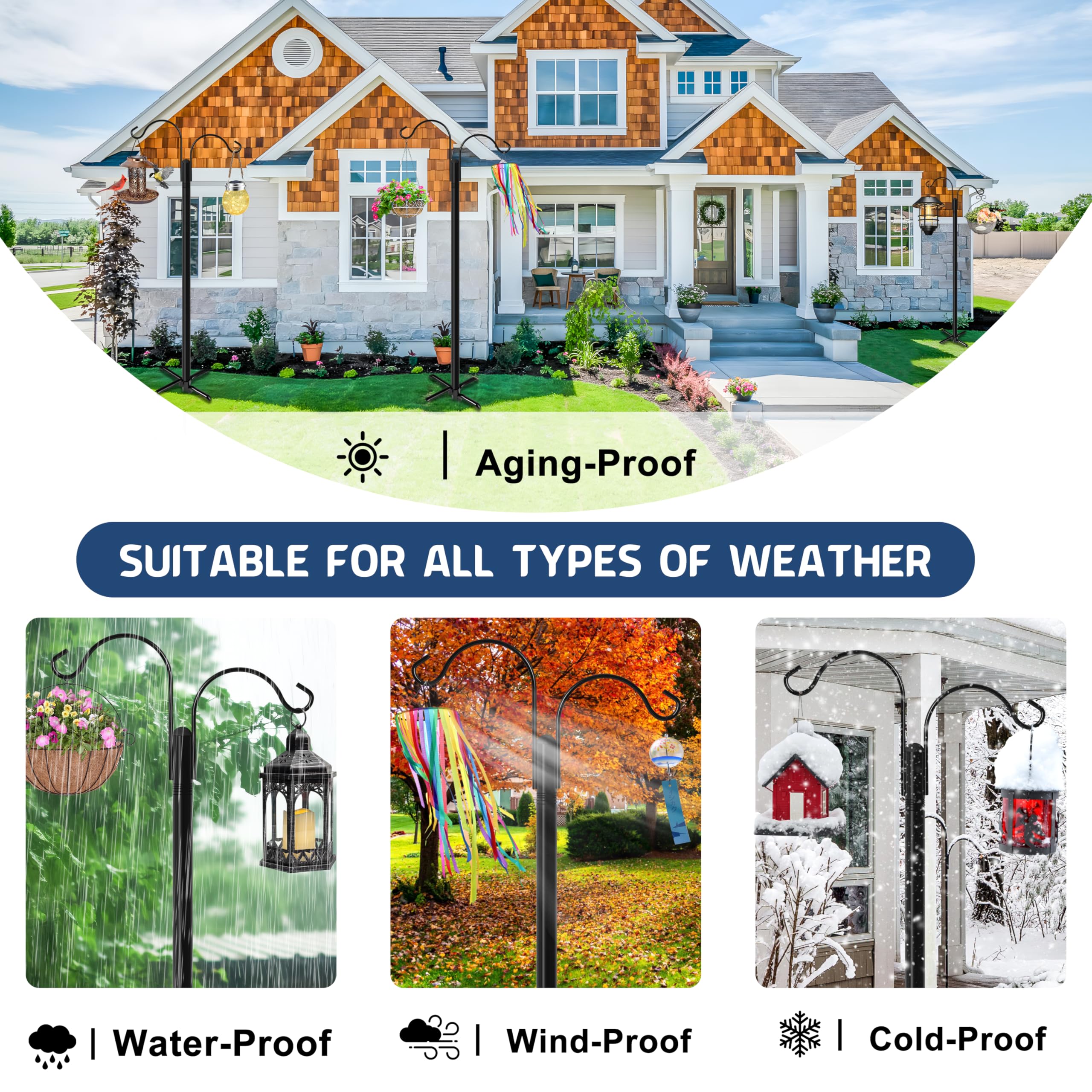 Ottsuls 76-inch pole adds timeless garden décor and function