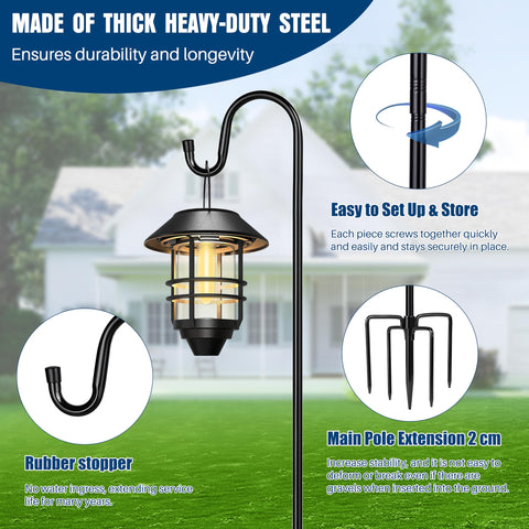 Ottsuls heavy-duty pole assembly enables quick setup and reliable height adjustment.