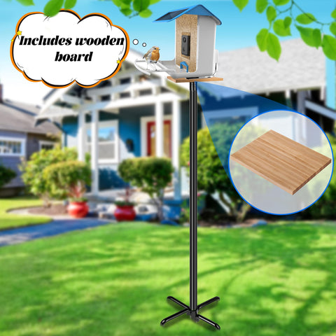Height-adjustable pole offers flexible garden arrangement.