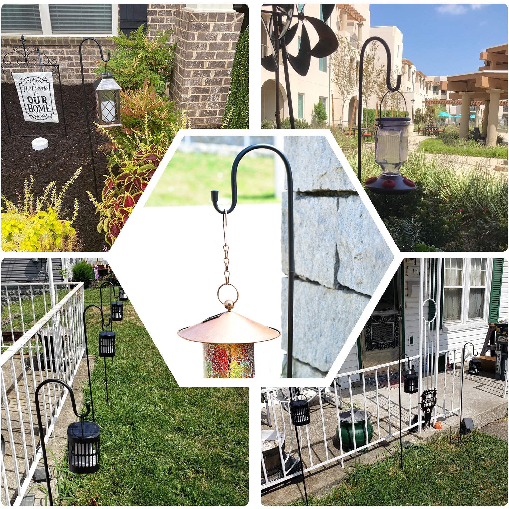 Ottsuls plant-hanger supports baskets and pots in gardens and patios.