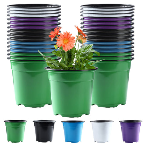 Oubest 30-pack nursery pots multicolor for versatile seedling starting