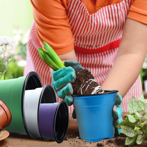 Oubest garden pots suit seedling transplanting in yards and balconies
